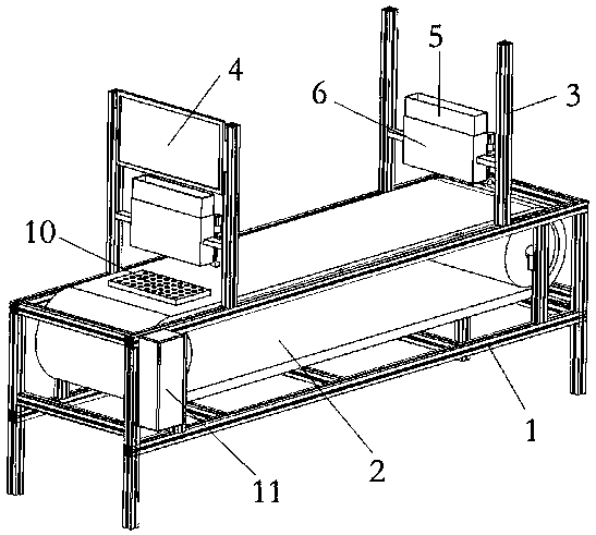 Vegetable plug seedling sowing device and miss-seeding detection method