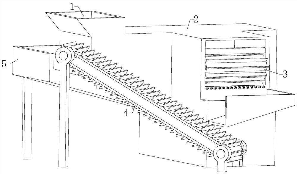 Coal gangue material sorting device based on terahertz recognition