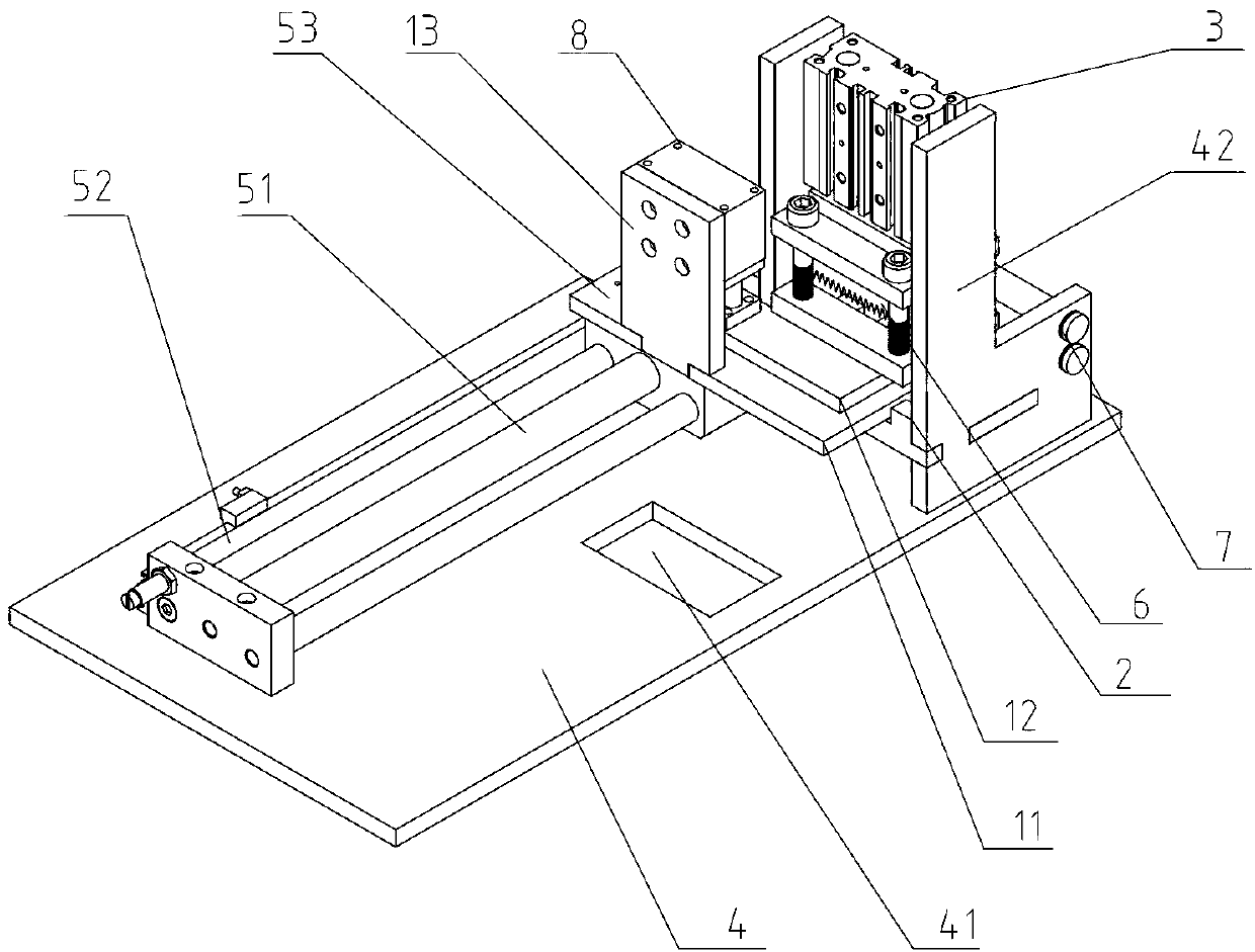 Film feeding mechanism of storage battery wrapped cell feeding slot machine