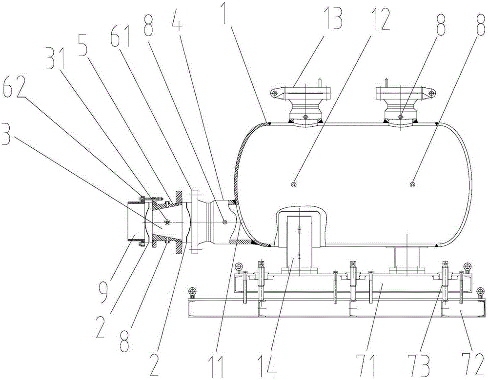 Power system used for simulation experiment of dynamic effect of coal and gas outburst