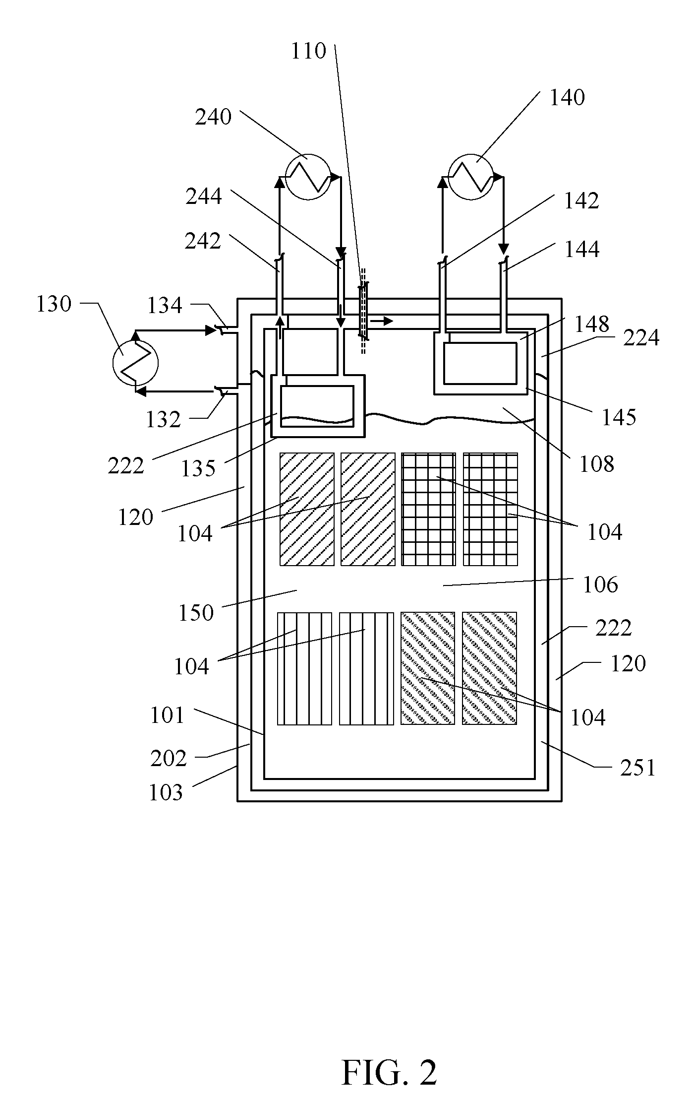 System and method for fluid cooling of electronic devices installed in a sealed enclosure