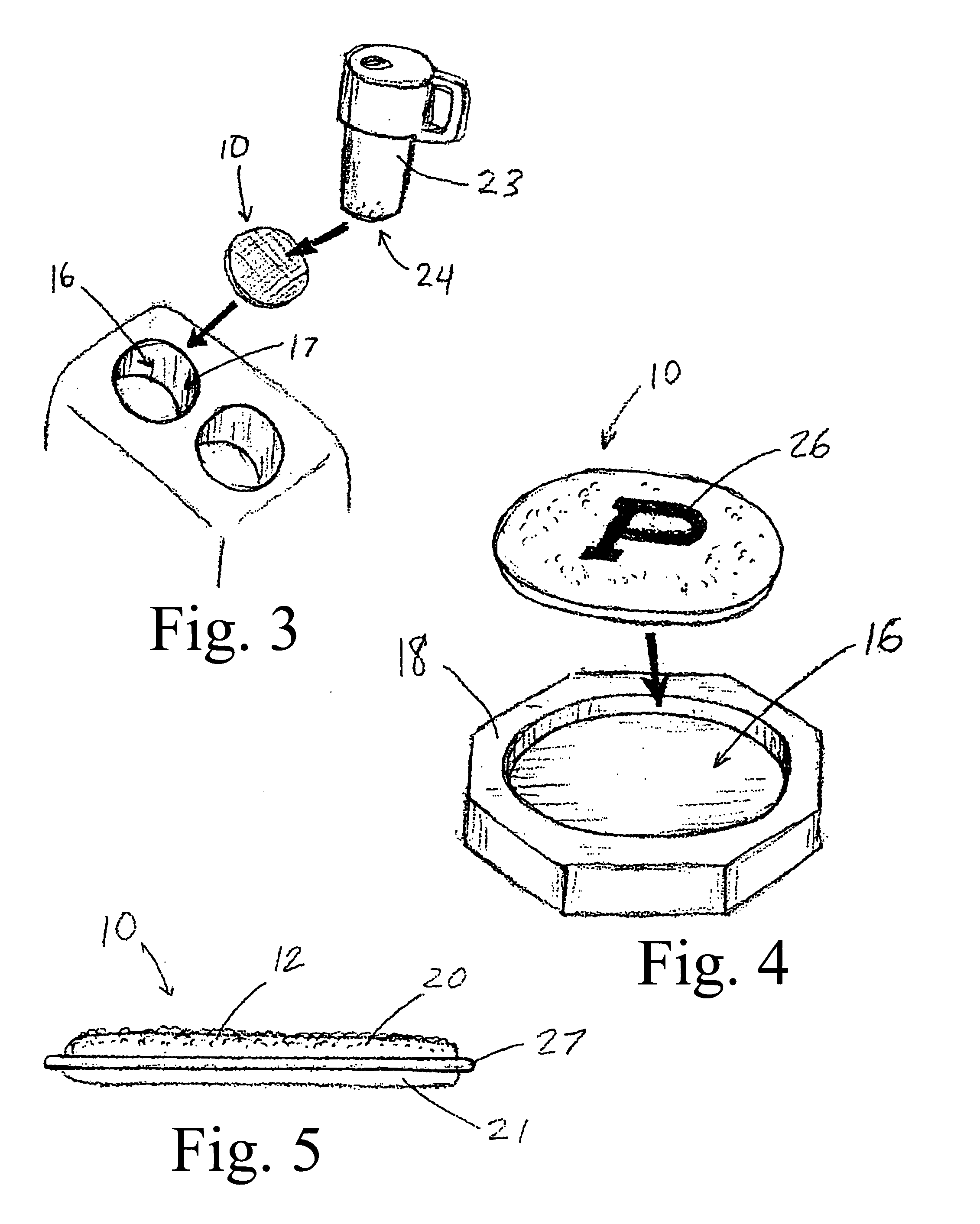 Absorbent coaster insert