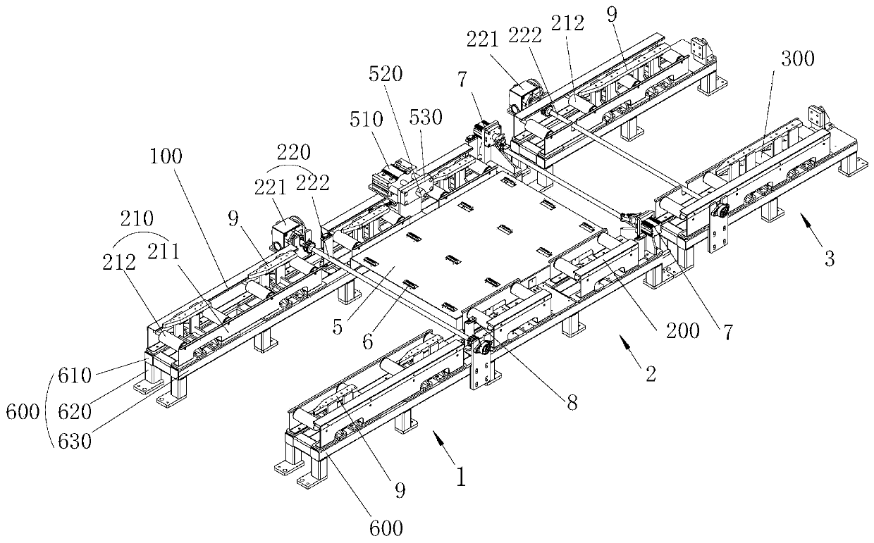 Automatic conveying flower basket buffer storage station based on AGV trolley