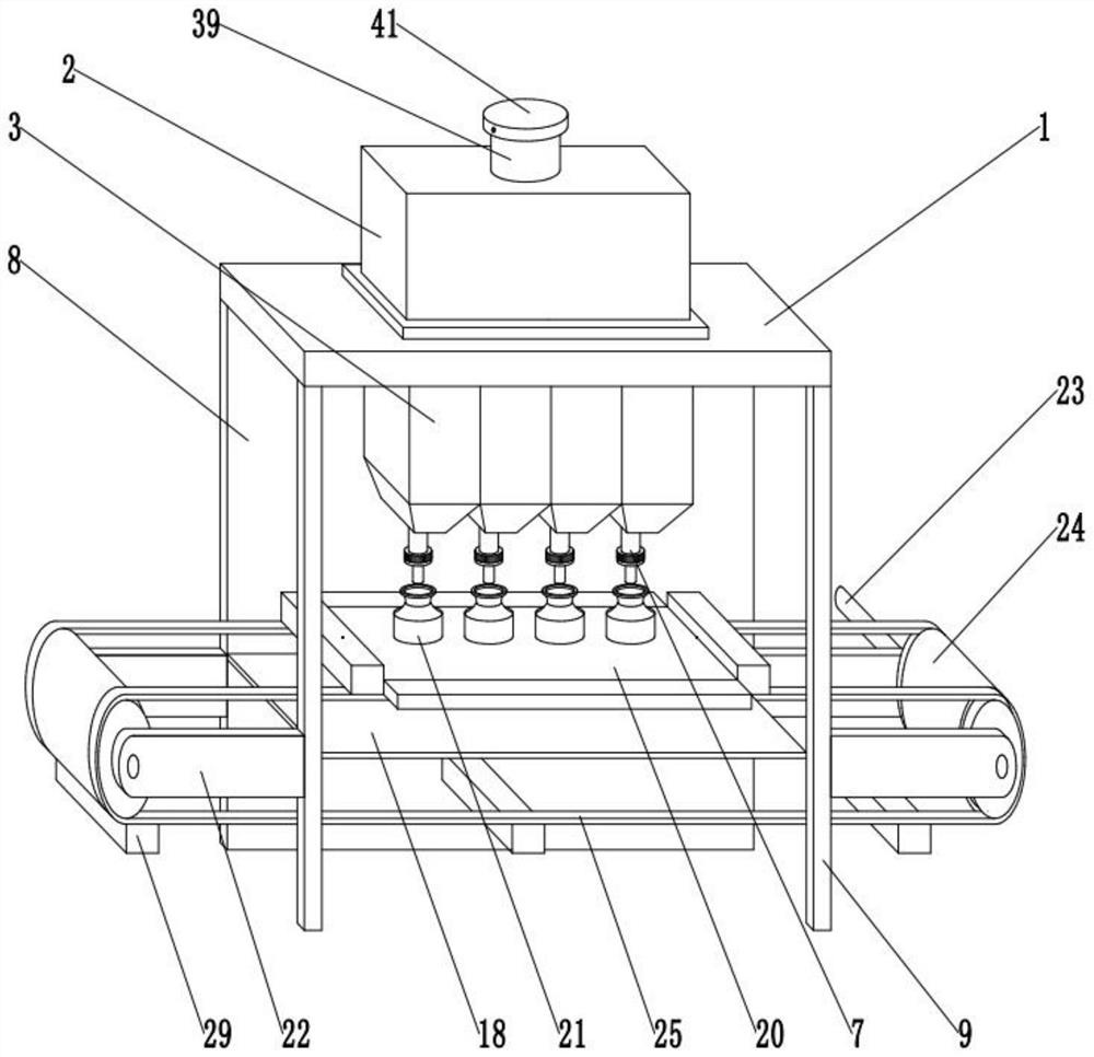 Traditional Chinese medicine powder subpackaging device