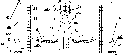 A rocket fairing separation test device