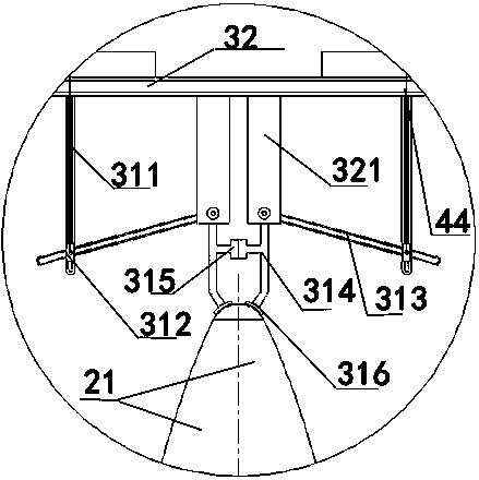 A rocket fairing separation test device