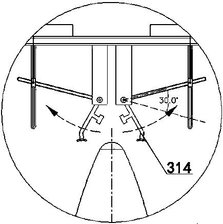 A rocket fairing separation test device