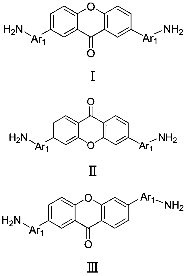 Diamine with antibacterial effect and preparation method thereof