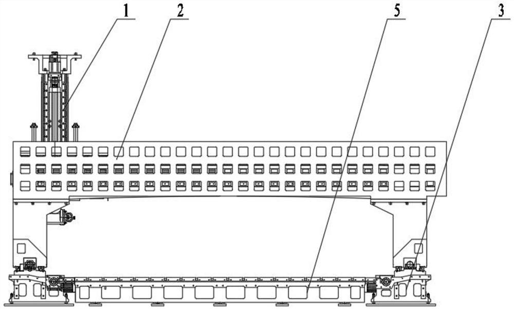 Three-axis positioning system of numerical control gantry flange drilling machine