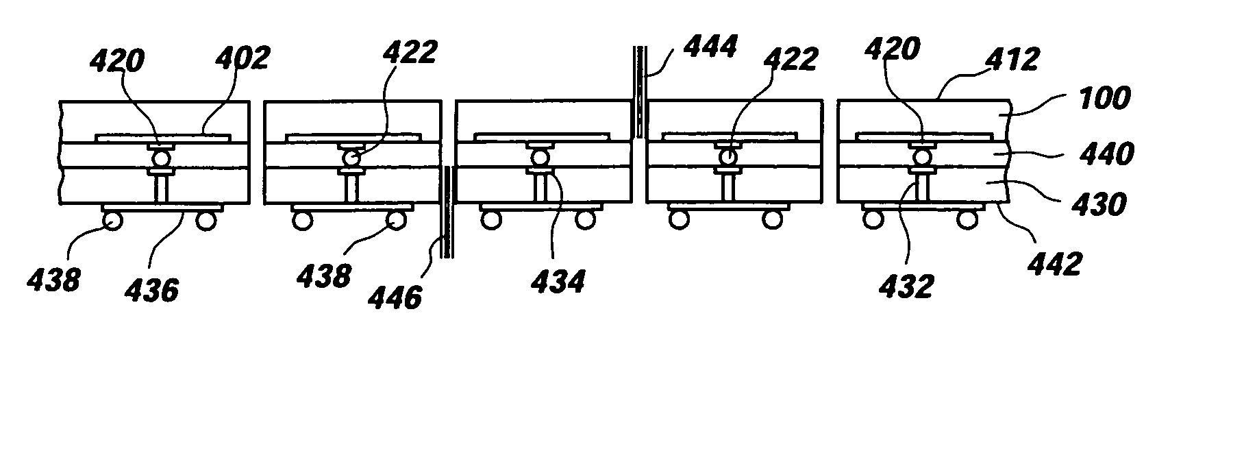 Methods and apparatus relating to singulating semiconductor wafers and wafer scale assemblies