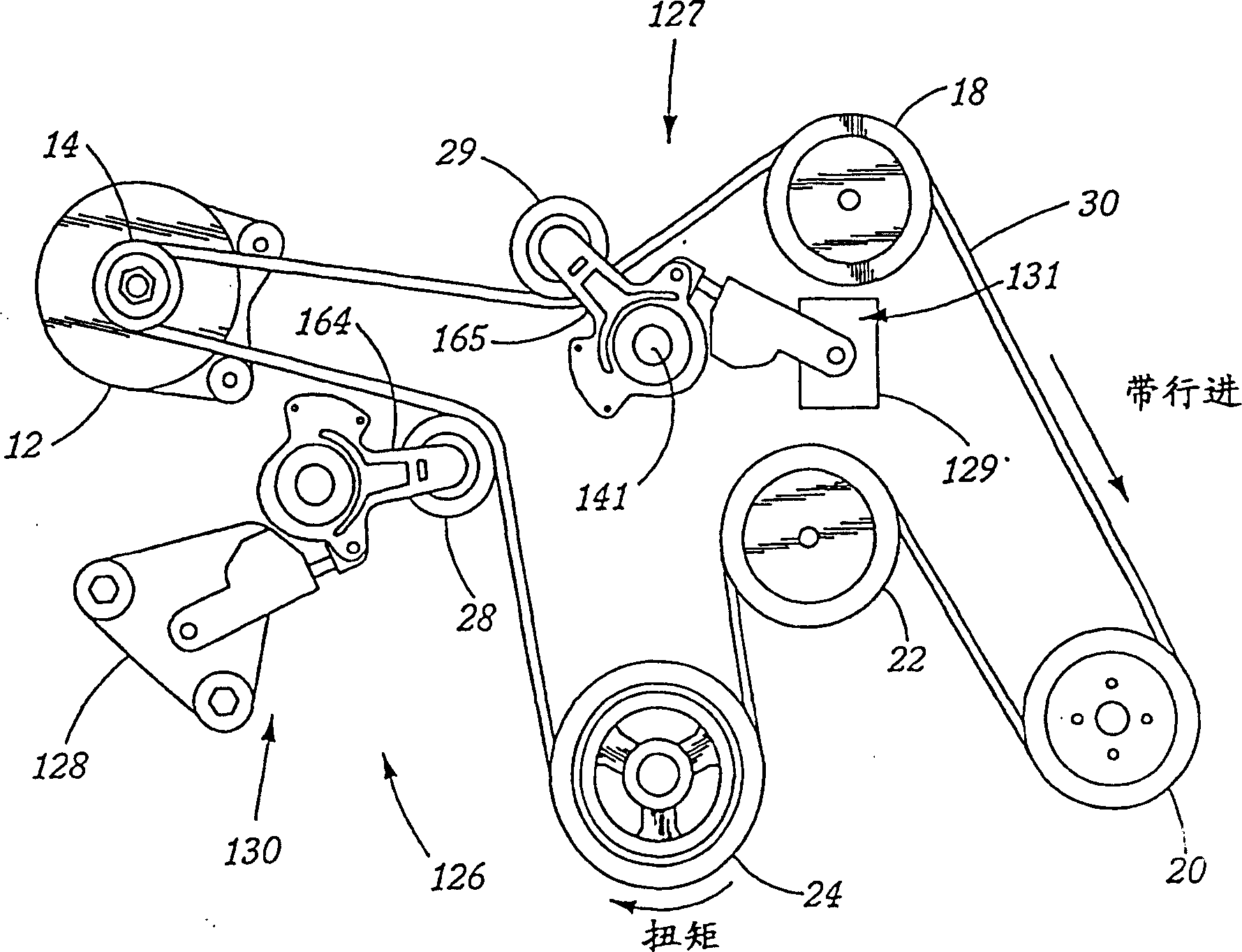 Motor/generator and accessory belt drive system