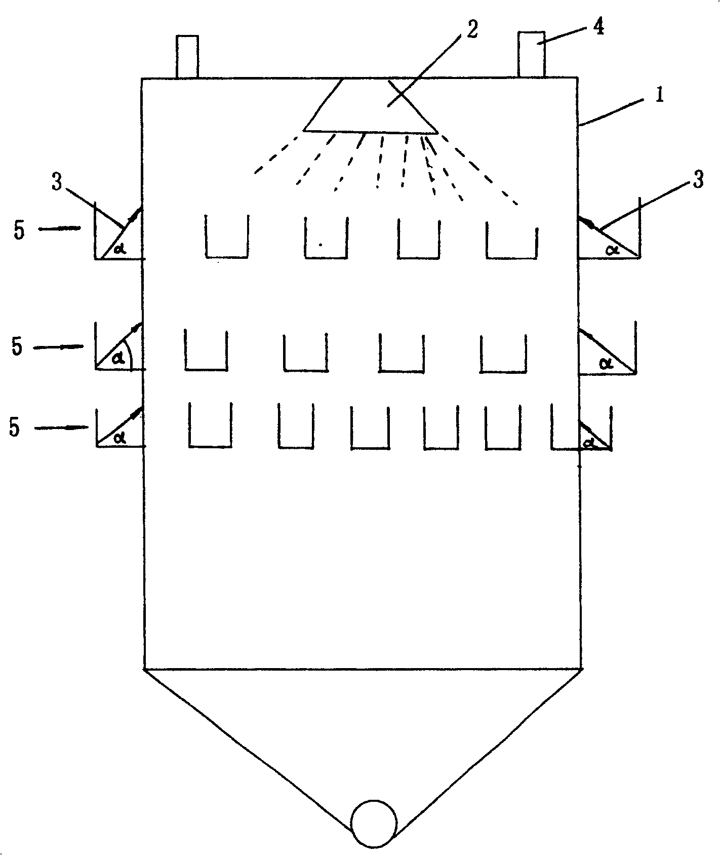 Full- fusing wind-cooling crystallization granulation method and device for composite fertilizer