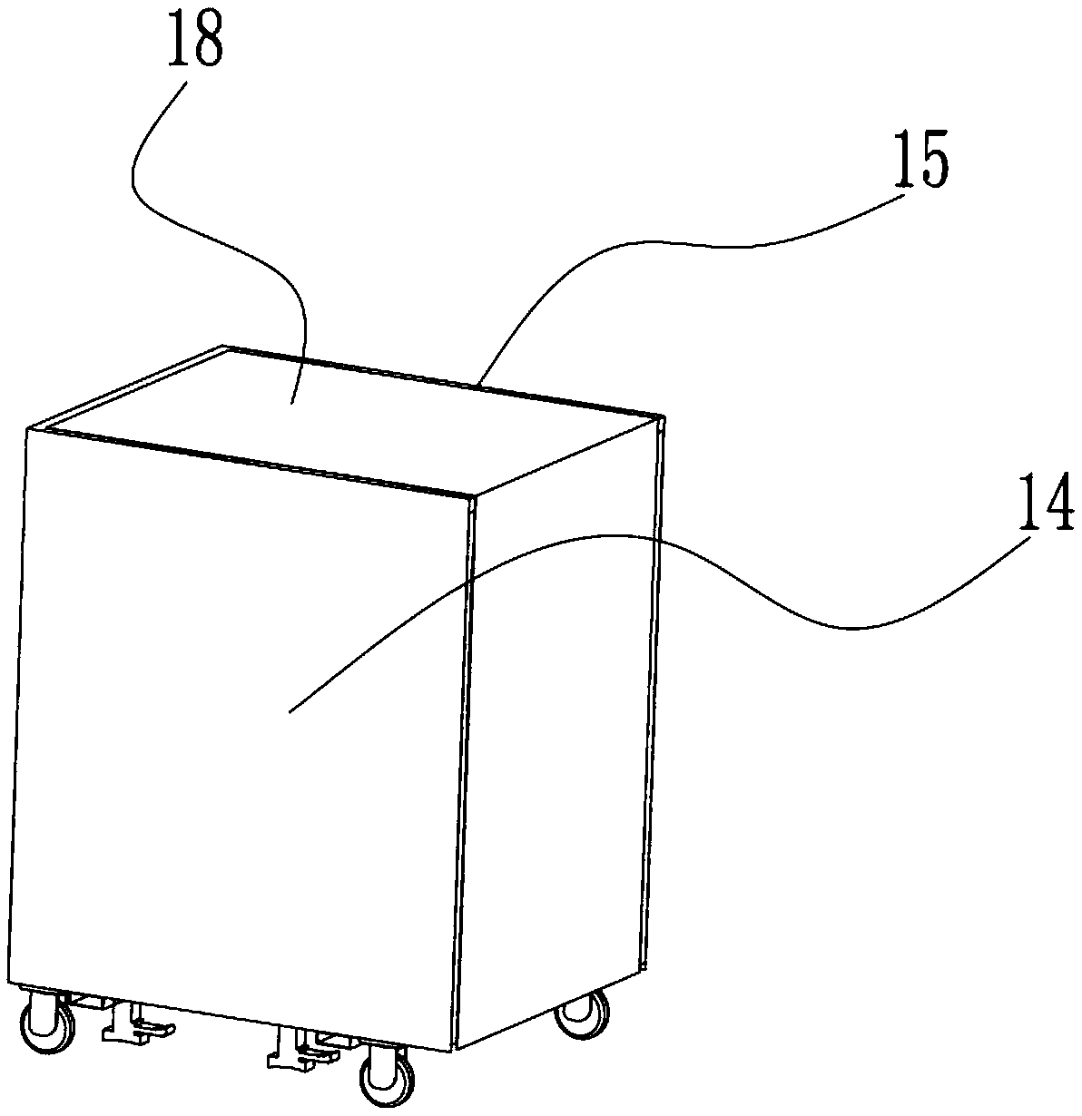 Side plate circulation trolley for plastic-sprayed metal plates