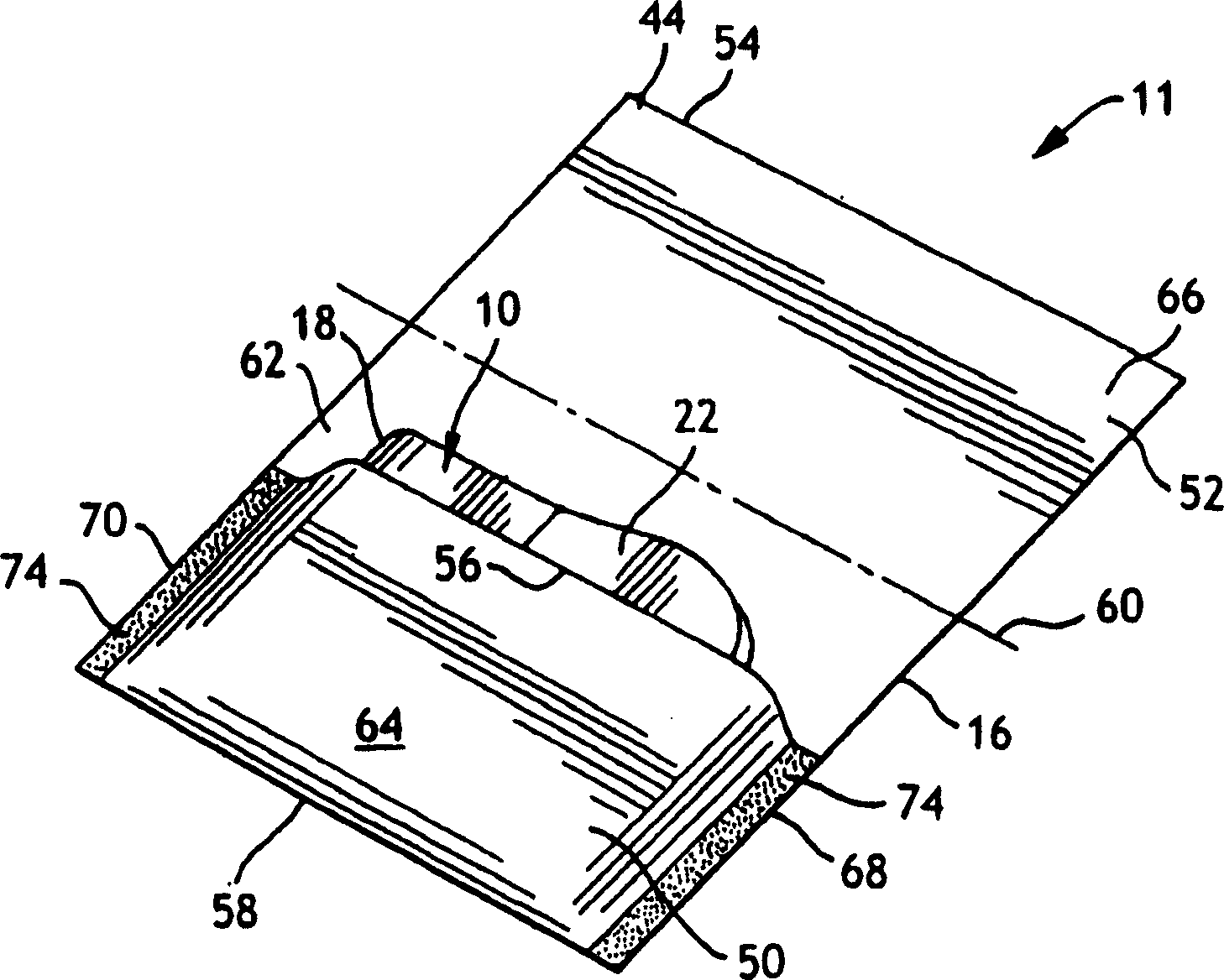 Wrapper component for personal care articles having a sensory cue for opening