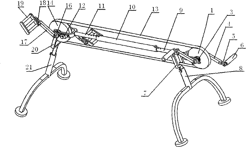 Bed limb exerciser