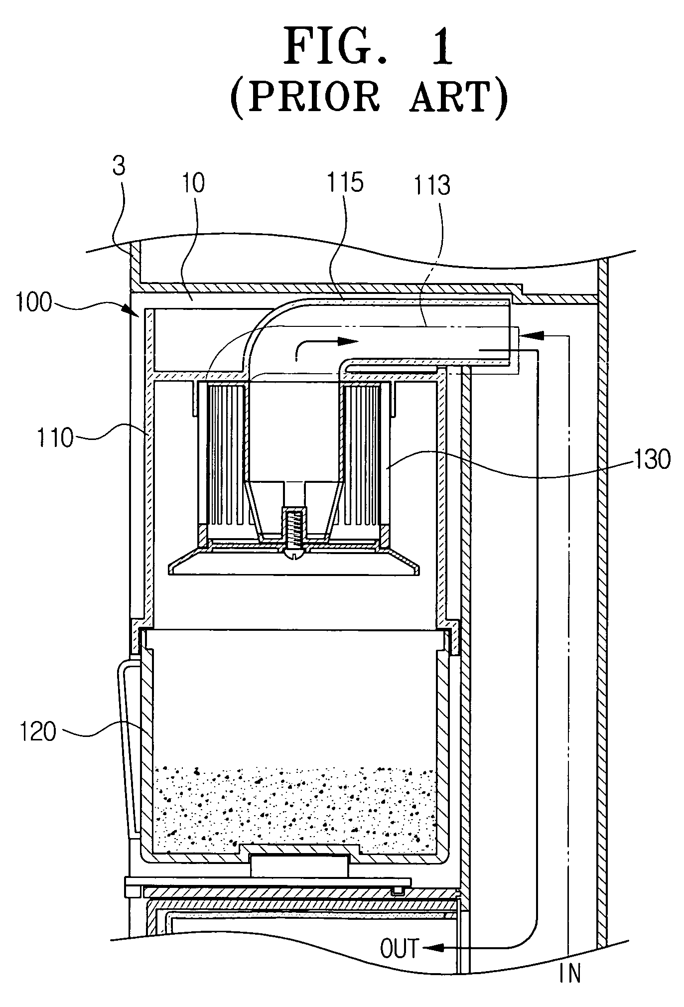 Cyclone type dust collecting apparatus of vacuum cleaner