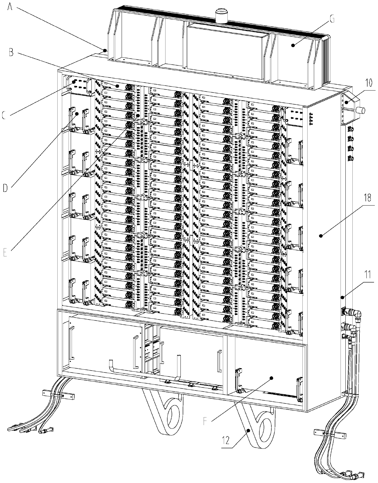 High-integration lightweight array radar antenna skeleton