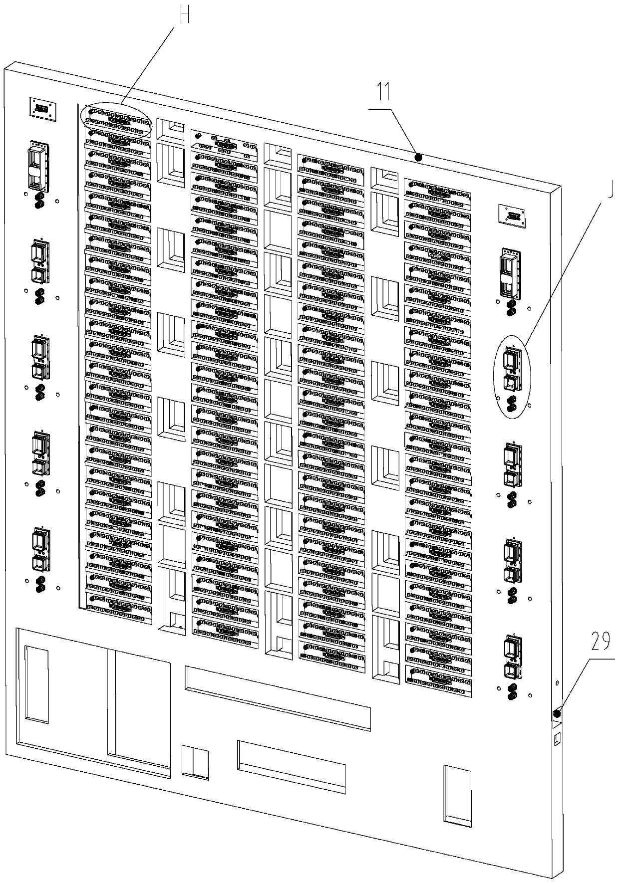 High-integration lightweight array radar antenna skeleton