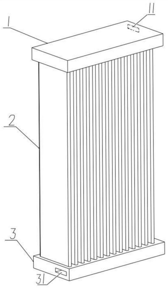 Bending type parallel flow heat exchanger