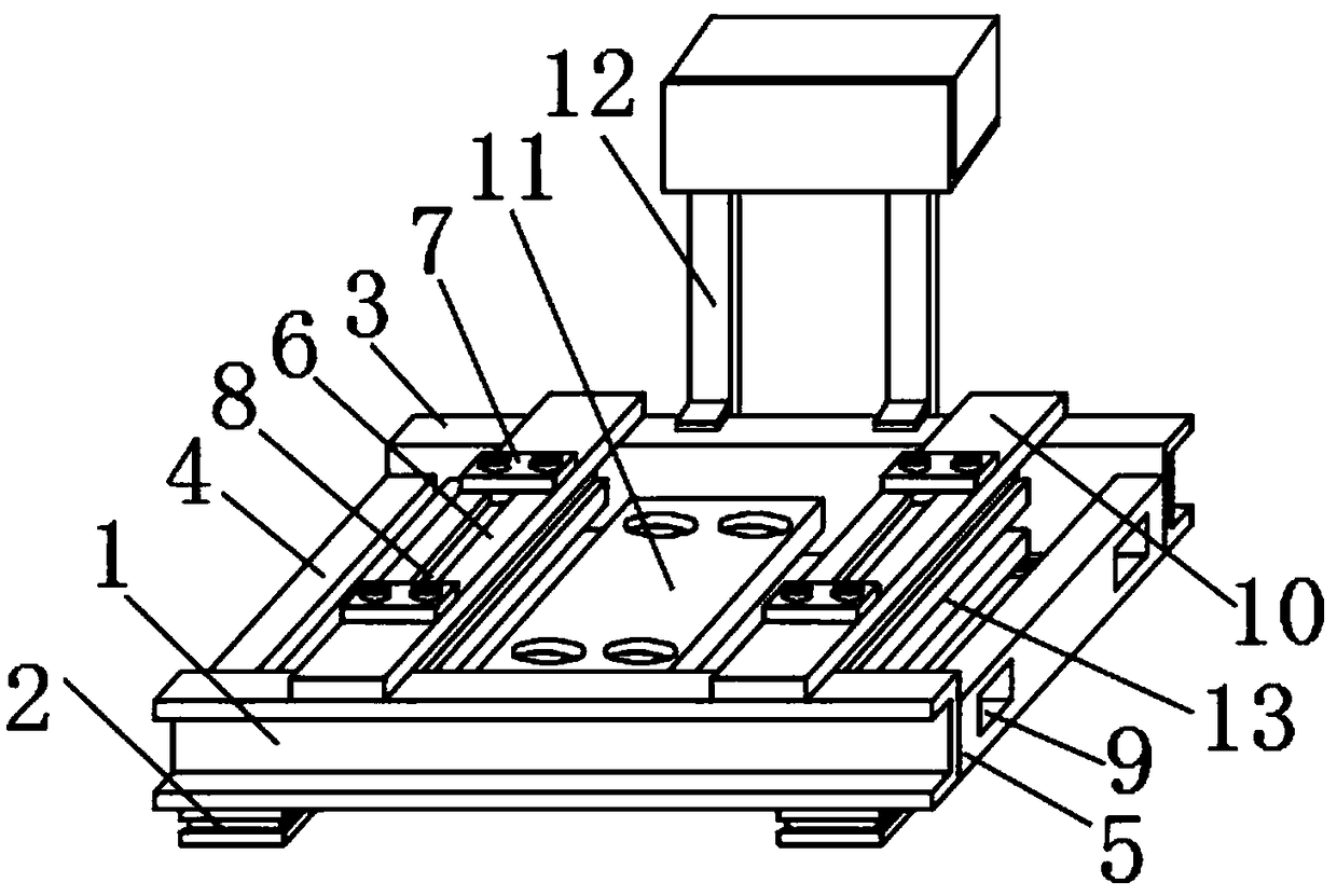 Damping type diesel generating set mounting stabilizing support