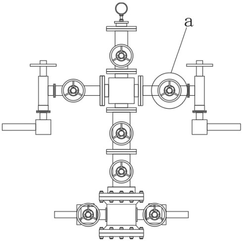 Adjustable wellhead Christmas tree device