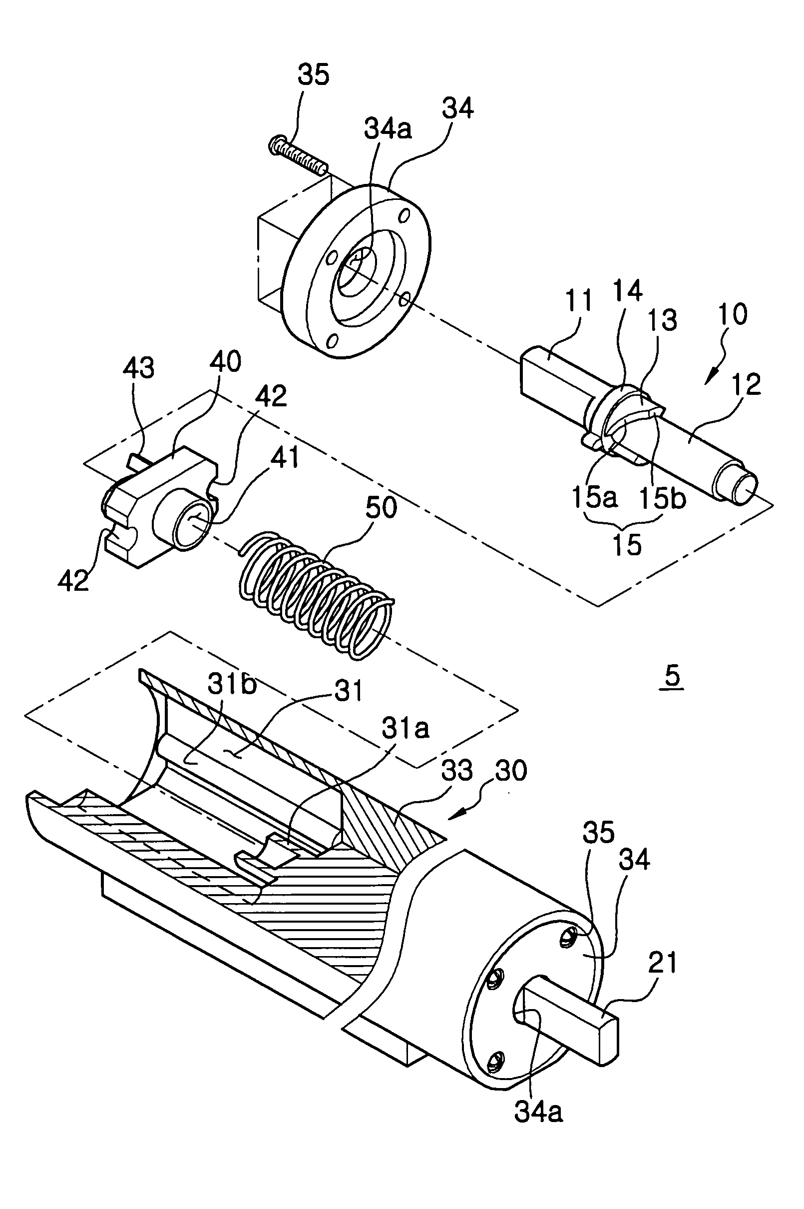 Hinge device for storage container and storage container having the same