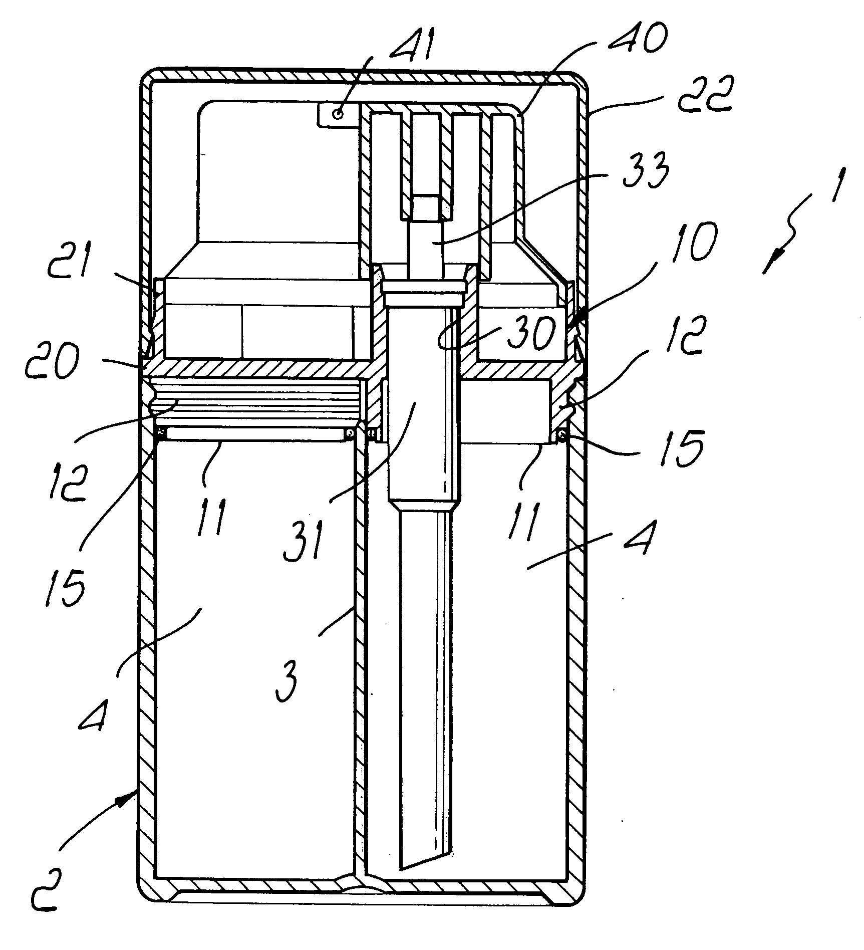 Container for dispensing separate products