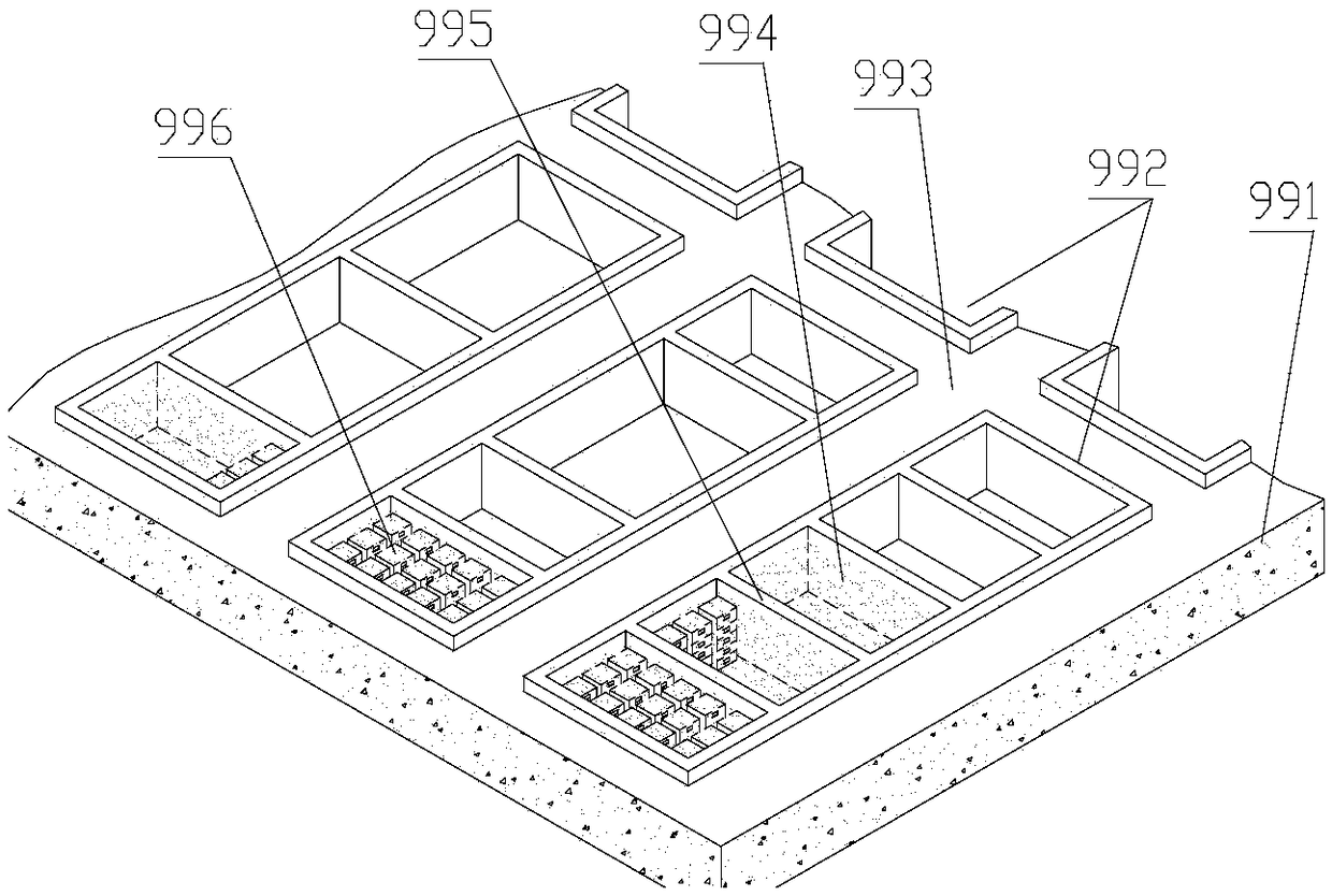 Overwater breeding feeding system with swing-door breeding cabinet