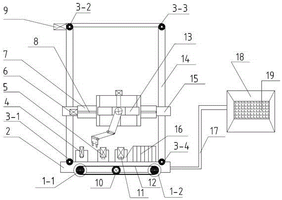 Method and device of automatically paving wall body mosaic pattern by utilizing small tiles