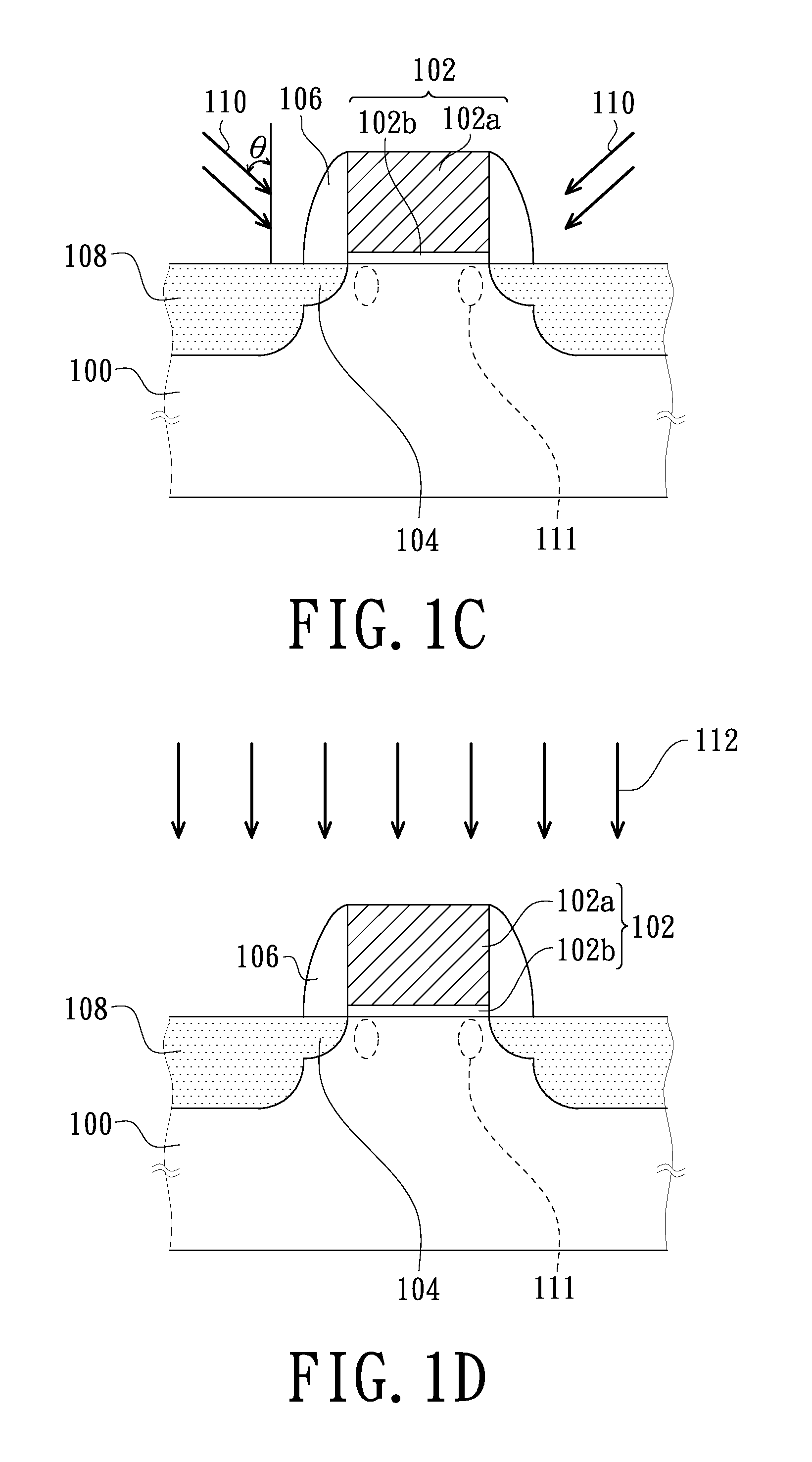 Semiconductor device with carbon atoms implanted under gate structure