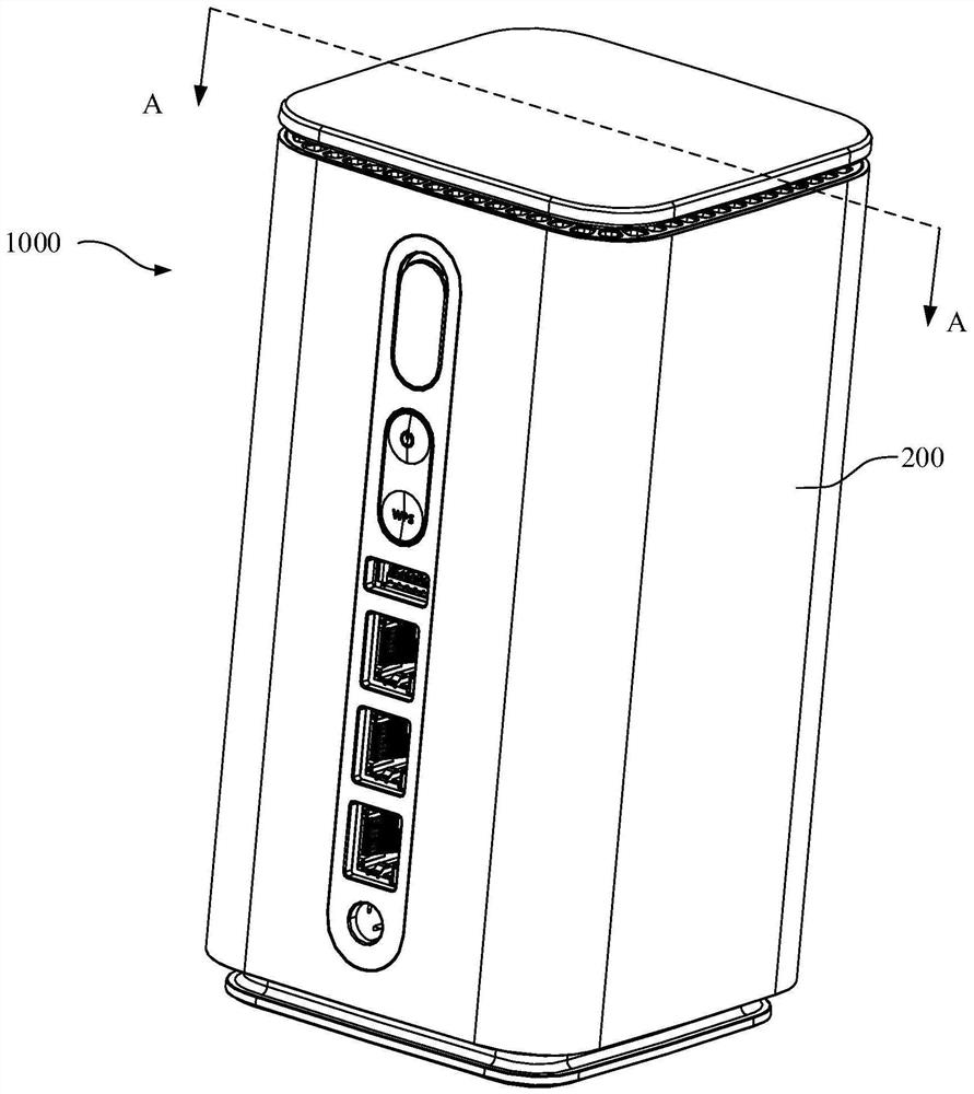 Chip heat dissipation structure and electronic equipment