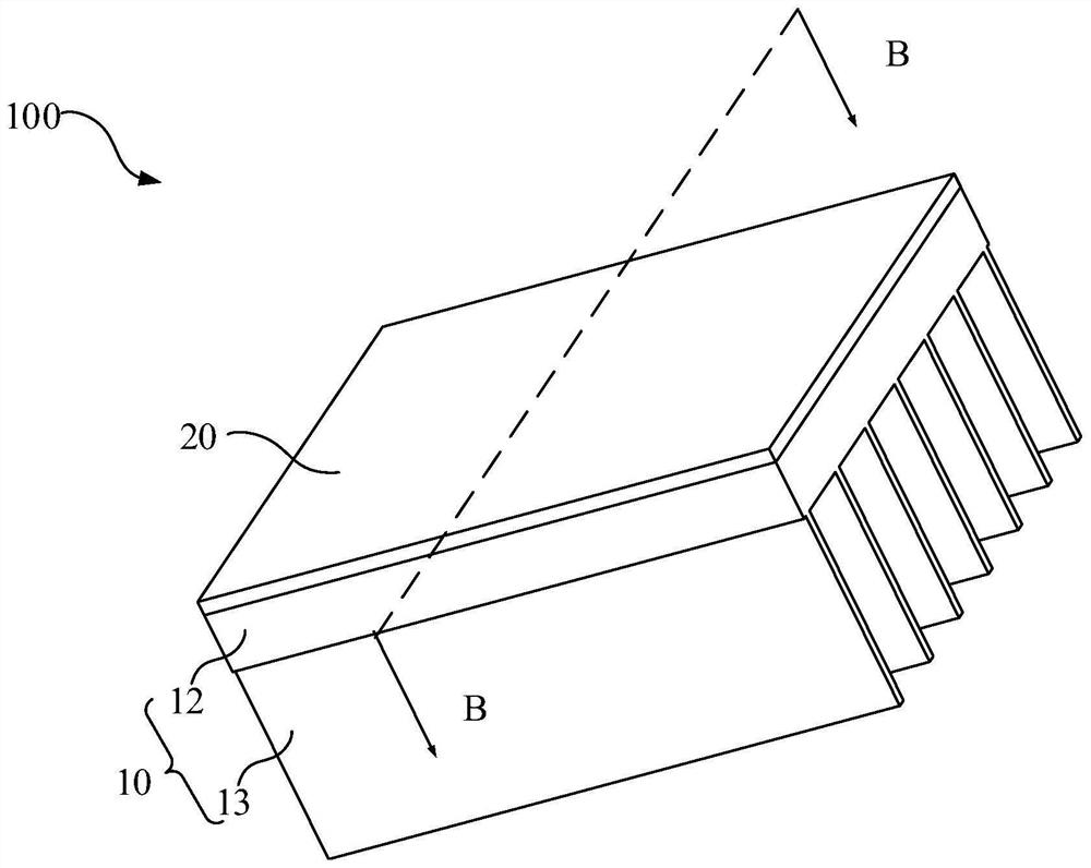 Chip heat dissipation structure and electronic equipment