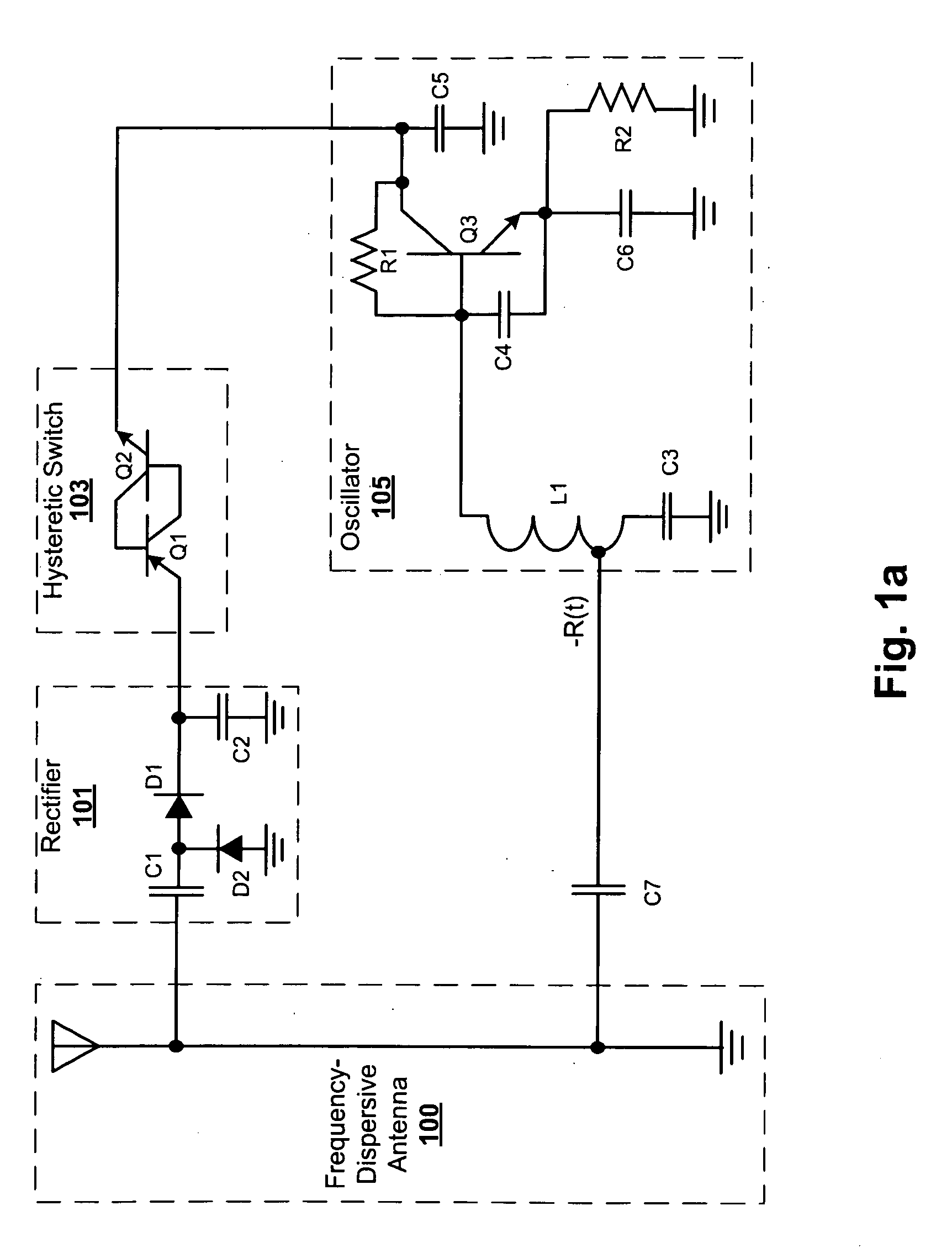 Dispersive antenna for RFID tags