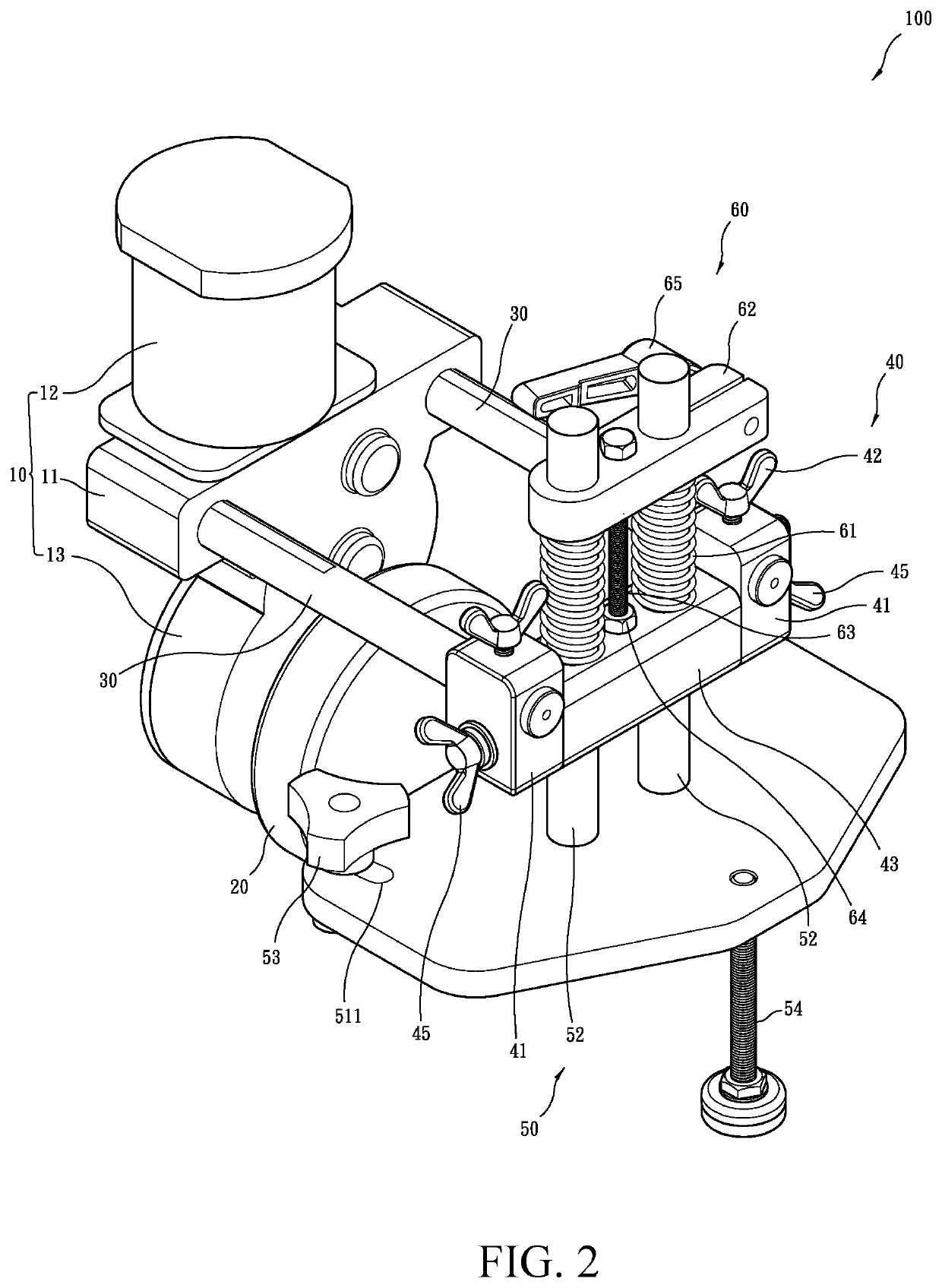 Structure of power carpentry feeder machine