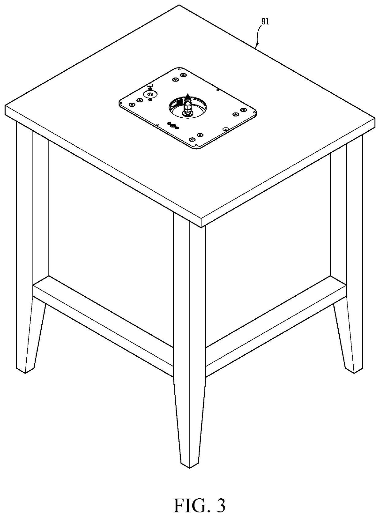 Structure of power carpentry feeder machine