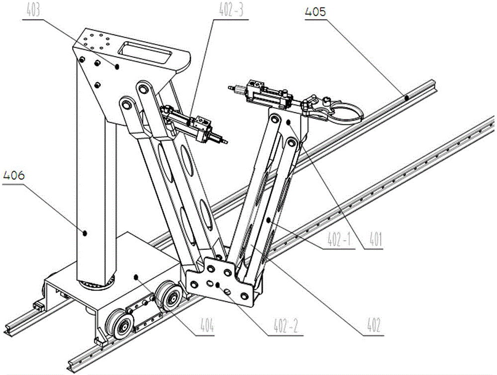 Drill pipe stand storage and fetching device and storage and fetching method