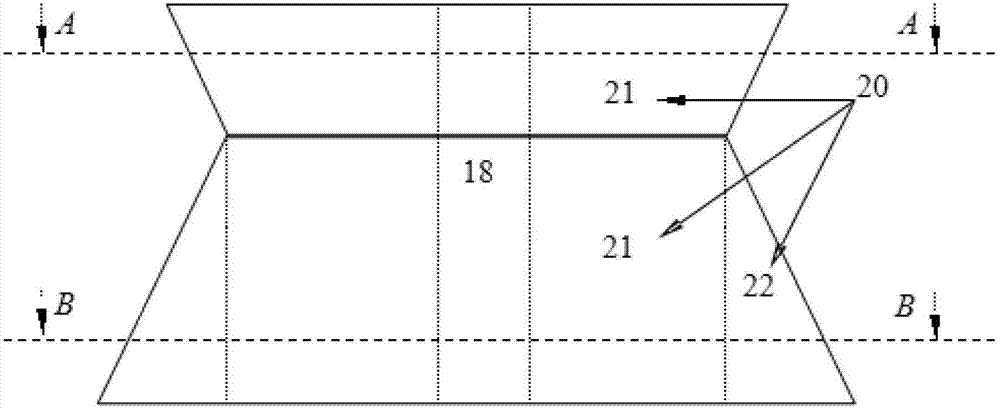 Butting octagonal frustum pyramid type floating production and oil storage system