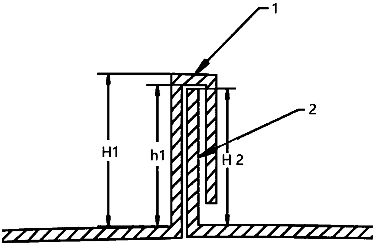 Hook face waterproof structure