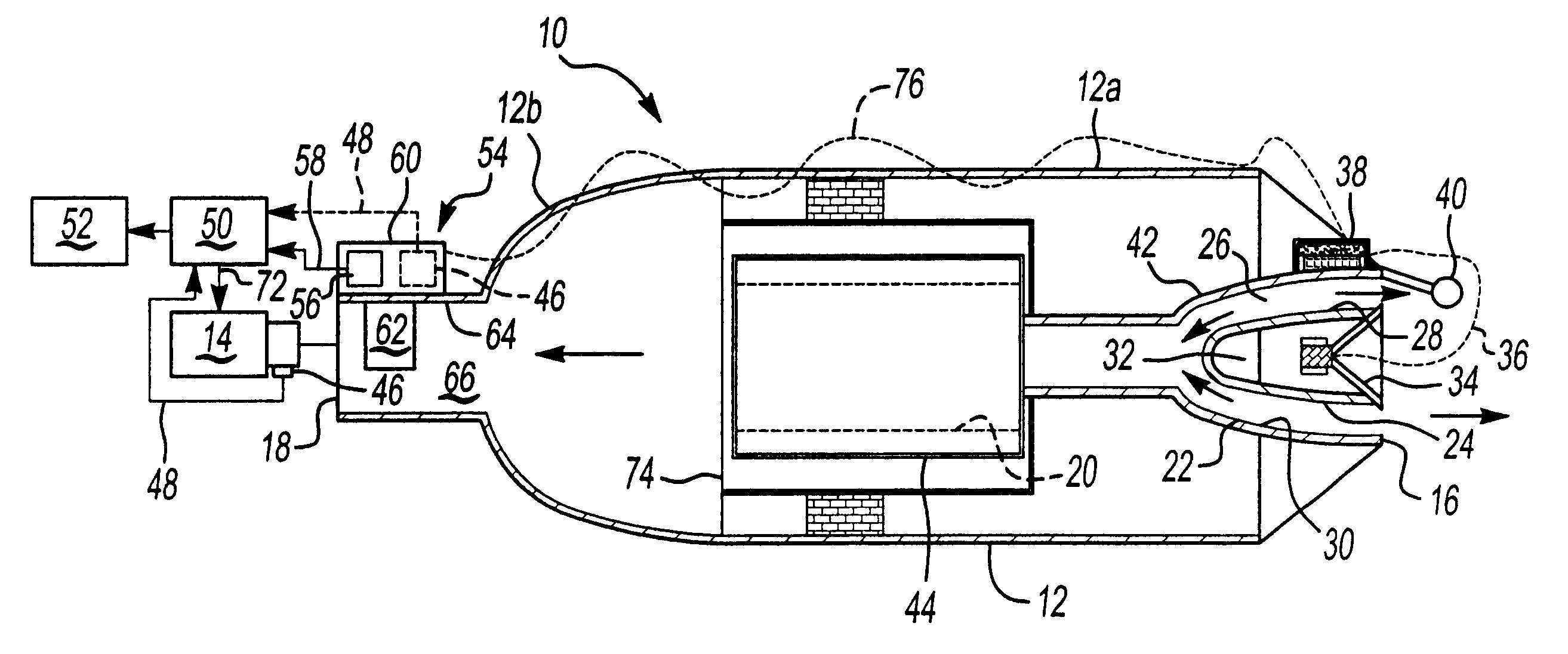 Dust sensing assembly air intake system