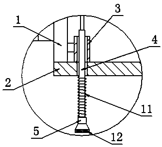 A combined shock absorbing bracket for an elevator