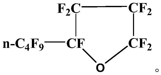 Fluorination liquid composition and application thereof in transformer