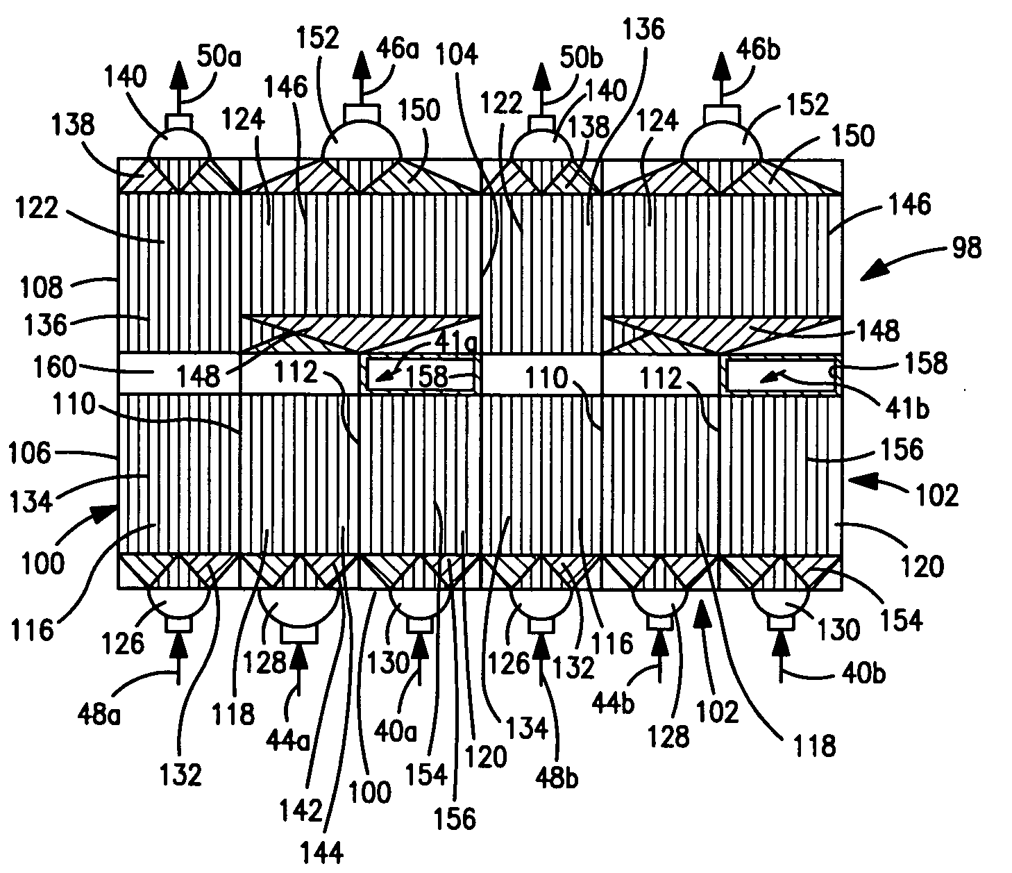 Plate-fin heat exchanger having application to air separation