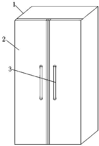 An anti-condensation device for a side-by-side refrigerator