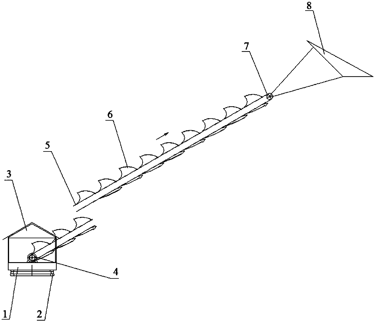 Kite type high-altitude wind power generation device adopting transmission traction of chain by wind pockets