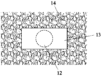 A rectangular drilling stress monitoring device and monitoring method