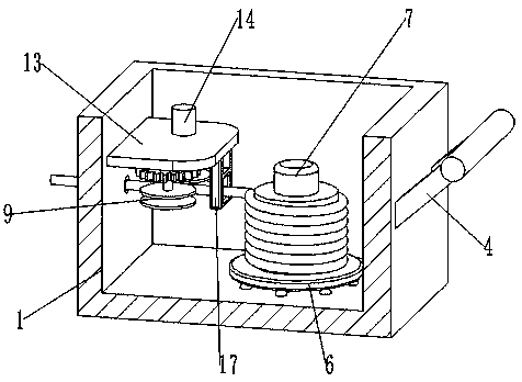 Optical fiber releasing equipment of underground moving equipment of coal mine