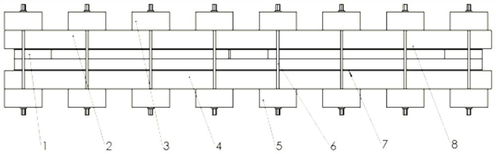 Ultra-large cold plate vacuum brazing method and a tool for vacuum brazing