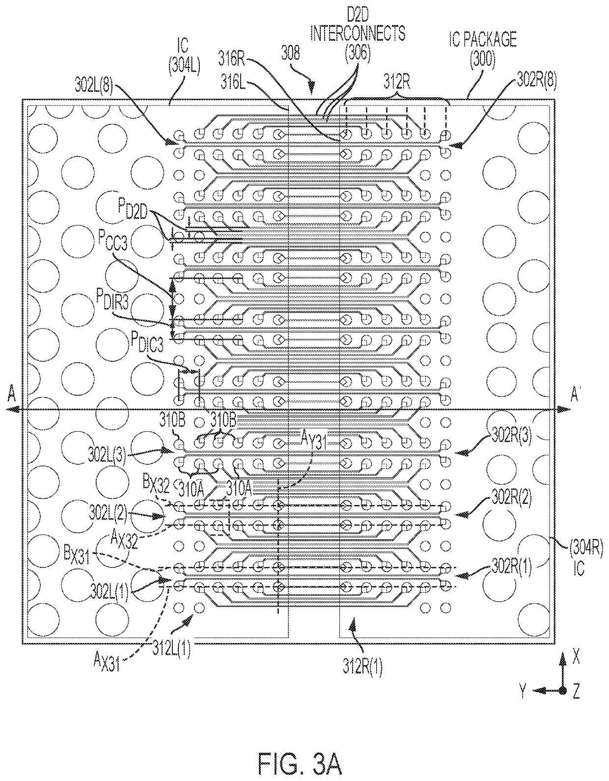 INTEGRATED CIRCUITS (ICs) WITH MULTI-ROW COLUMNAR DIE INTERCONNECTS AND IC PACKAGES INCLUDING HIGH DENSITY DIE-TO-DIE (D2D) INTERCONNECTS