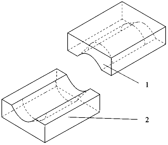 Blank pre-upsetting forming die and method