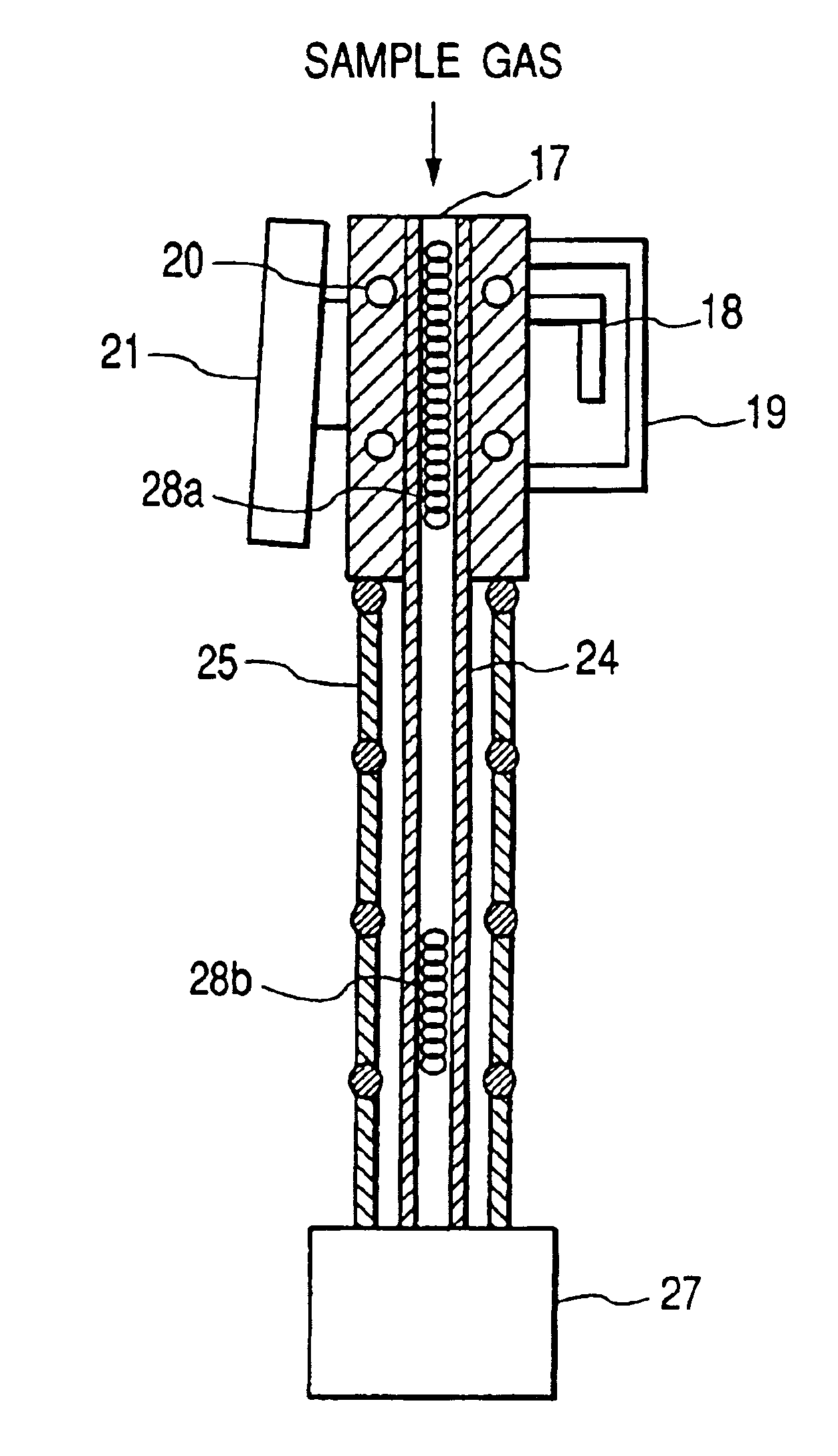 Explosive detection system and sample collecting device